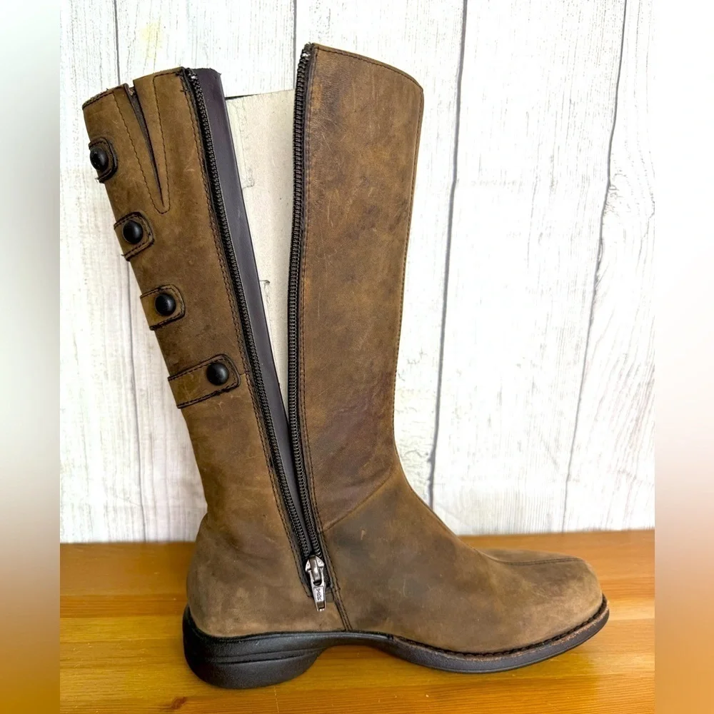 NEW MERRELL Tetra Launch Cinnamon Nubuck Leather WATERPROOF Boots Women’s 6.5